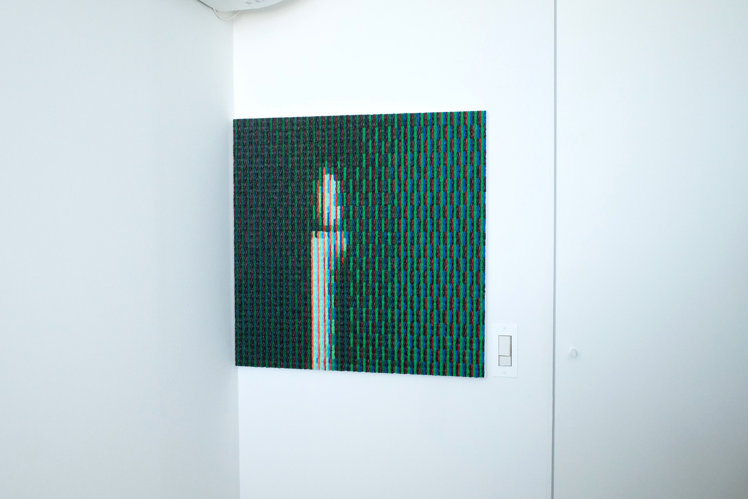 香月恵介《pixel painting 1600 colors No.022》木製パネル、アクリル 60×60cm 2014年