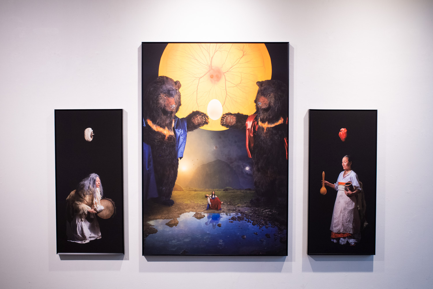 Saji Kim, "The Women Set Out on a Journey and Gave Songs and Flesh," inkjet print, aluminum mount, frame