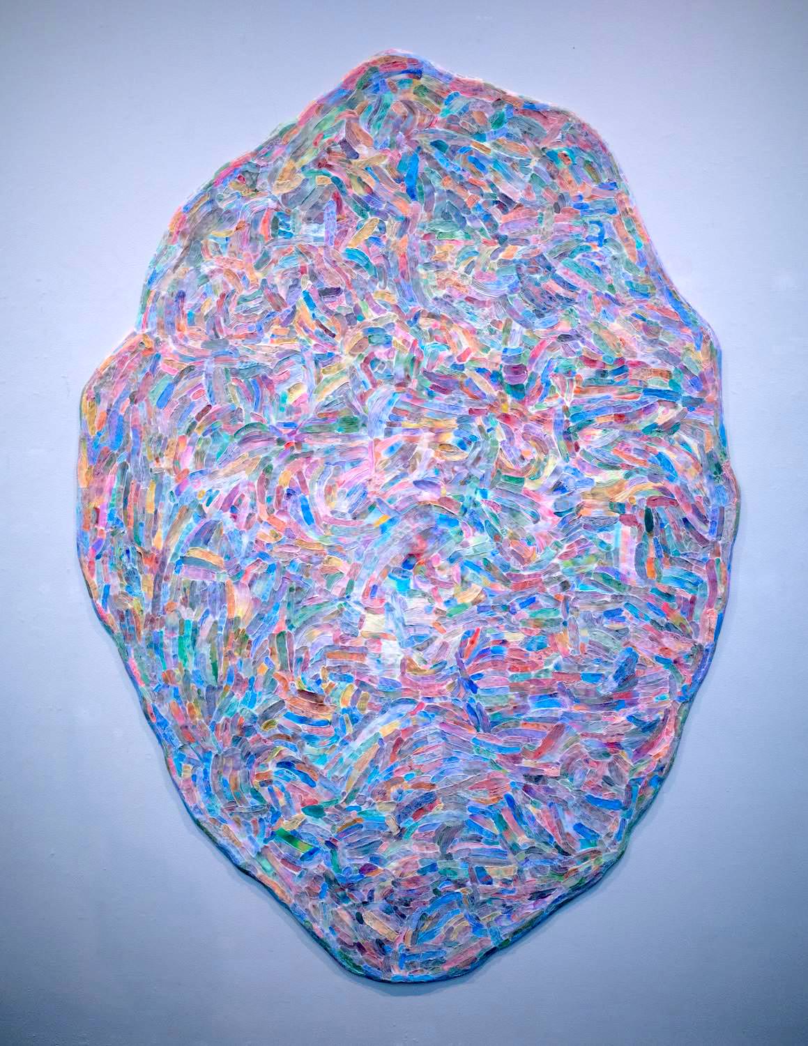 Takumi Kato, "Macaroni," wood, aluminum, jesmonite, resin plaster, plaster, pigment