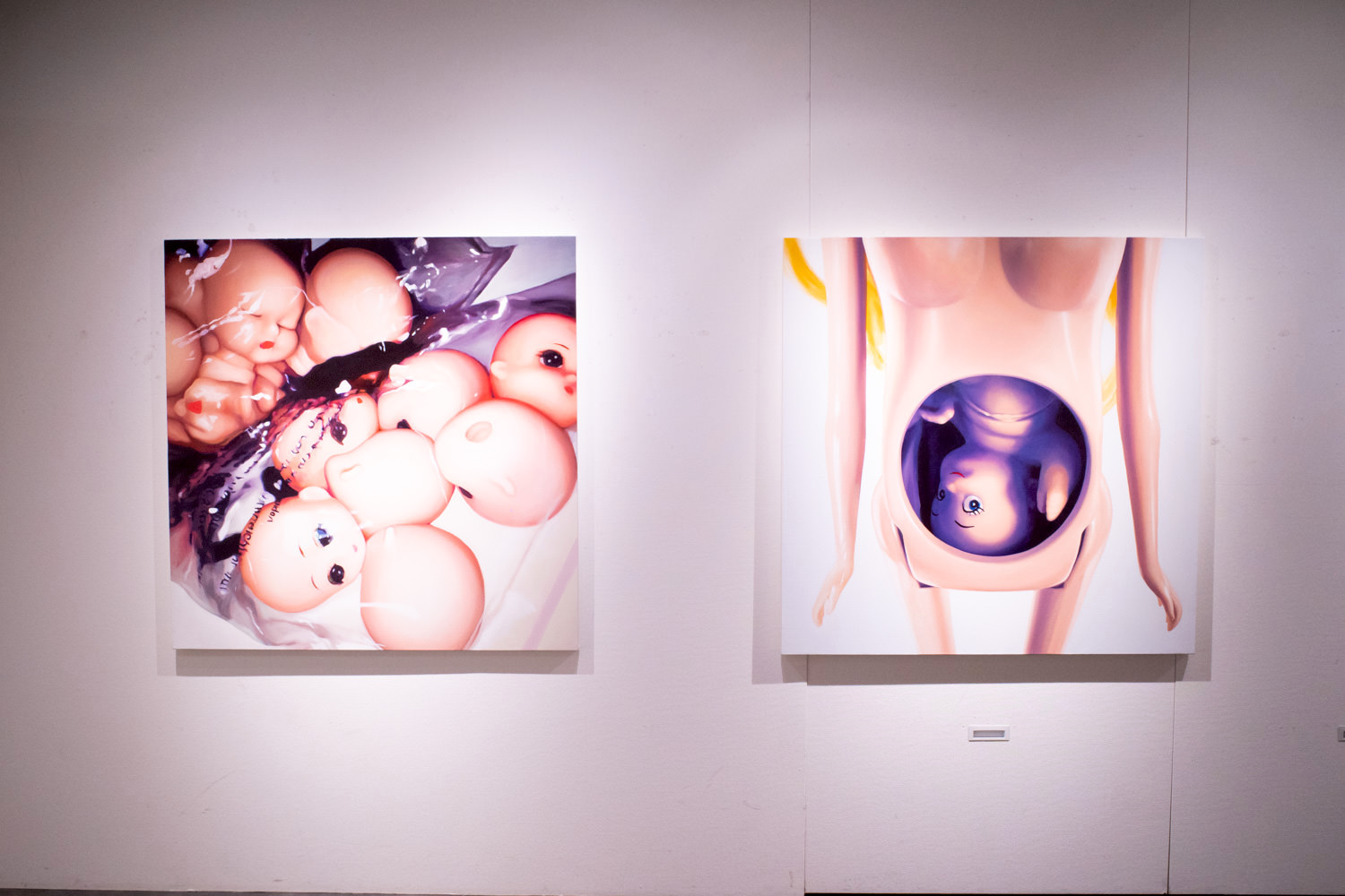 左：森山亜希《Parts》2019年右：森山亜希《Birth》2019年