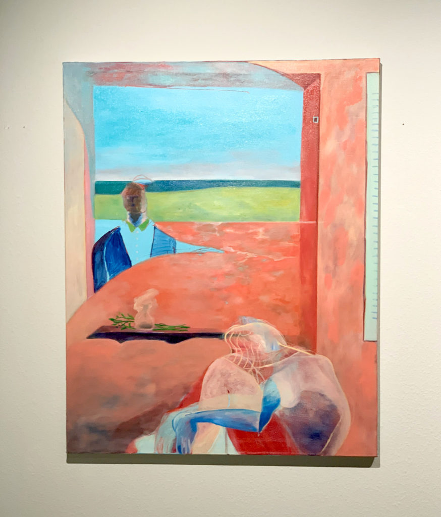山下紘加《風呂あがり、竹瓦 After a bath at Takegawara》 Oil on canvas 2016年