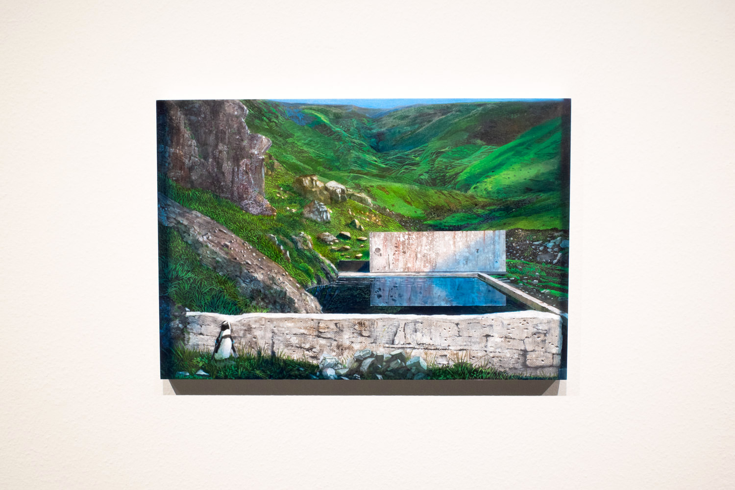 猪瀬直哉 《Chemical dream》 2020年 Oil, Acrylic on Aluminium panel 41x60cm