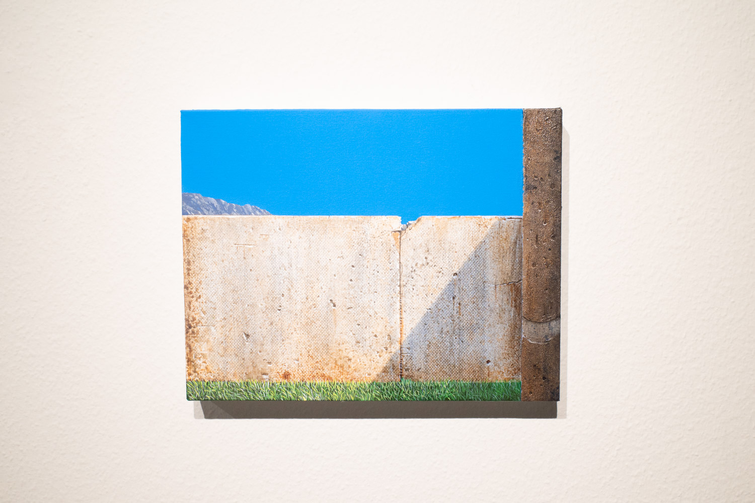 猪瀬直哉 《Monolith 143 XI , Homage for Richard Diebekon》 2020年 Acrylic, Oil on Canvas 28x36cm