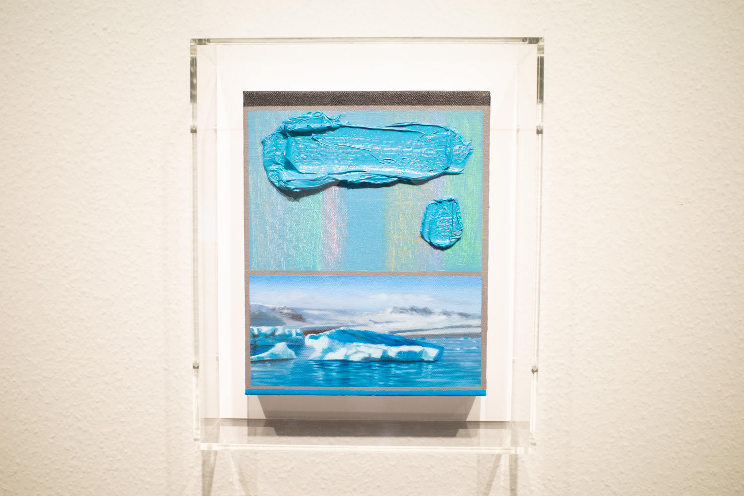 猪瀬直哉《Dream scape- Iceberg --》 2020 400,000 JPY (Excluding tax) Acrylic, Oil on Canvas 25.5 x 20.4 cm (Framed 31.4 x 26.3 cm)