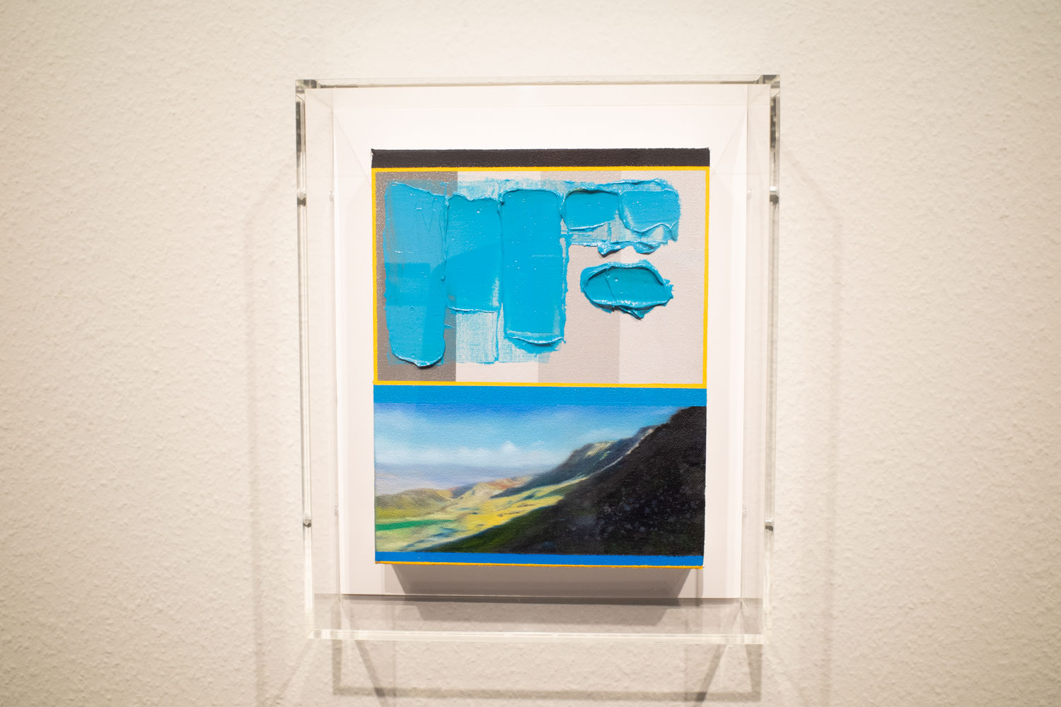 猪瀬直哉《Dream scape- - Valley - 》2020年 Acrylic, Oil on Canvas 25.5x20.4cm (Framed 31.4x26.3 cm)