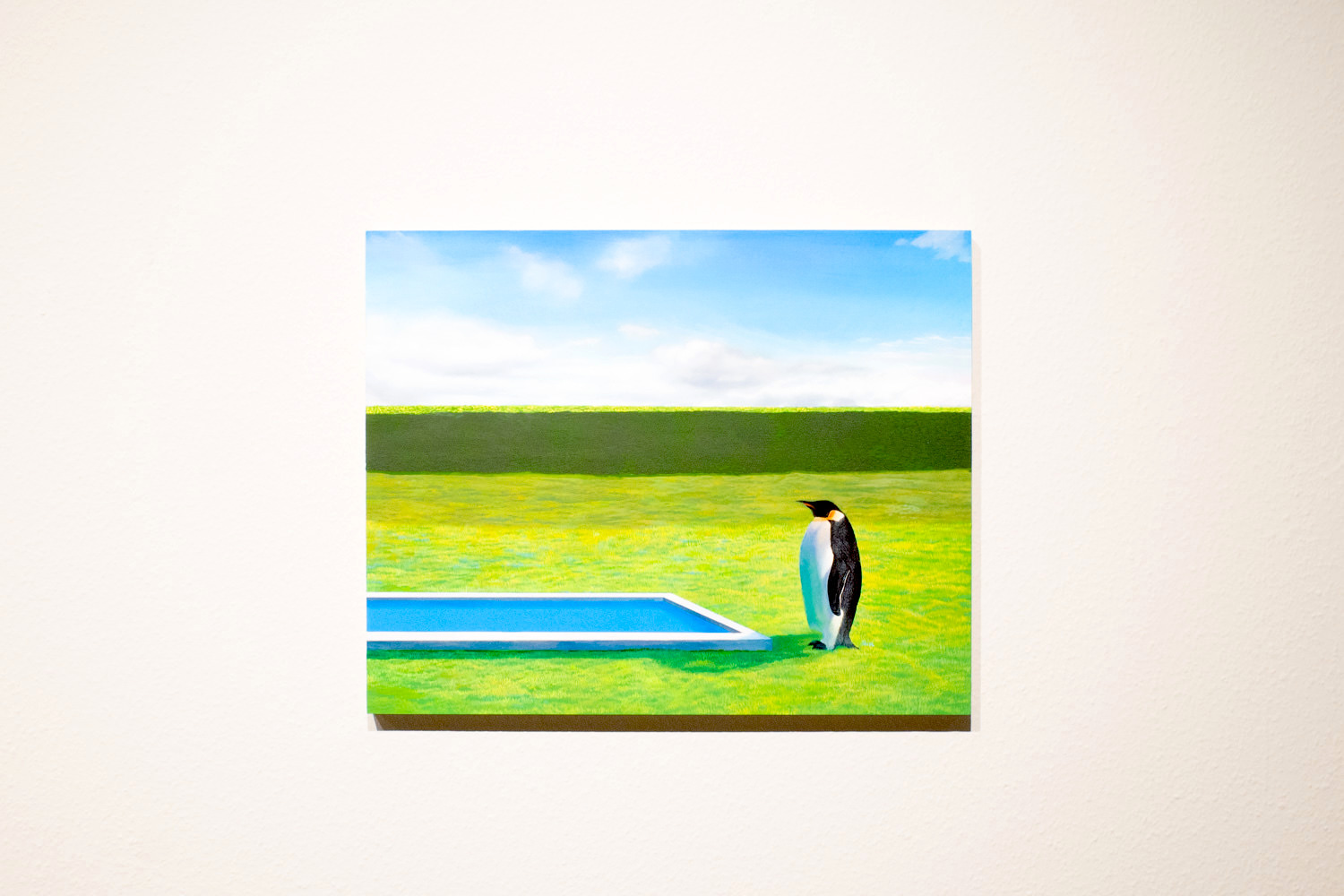 猪瀬直哉 《 I trust you》 2020年 Acrylic, Oil on Wooden panel 40.7x51cm