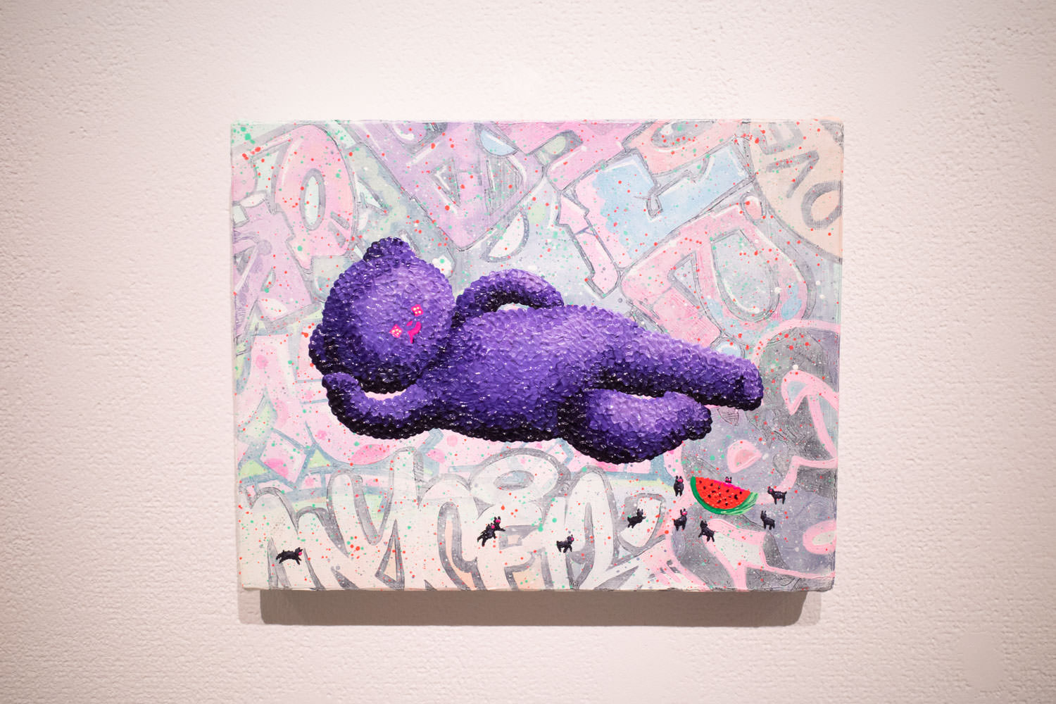 江口綾音《It is not Nehan 2019 涅槃には至れない》2019年 oil on canvas 18x14.2cm