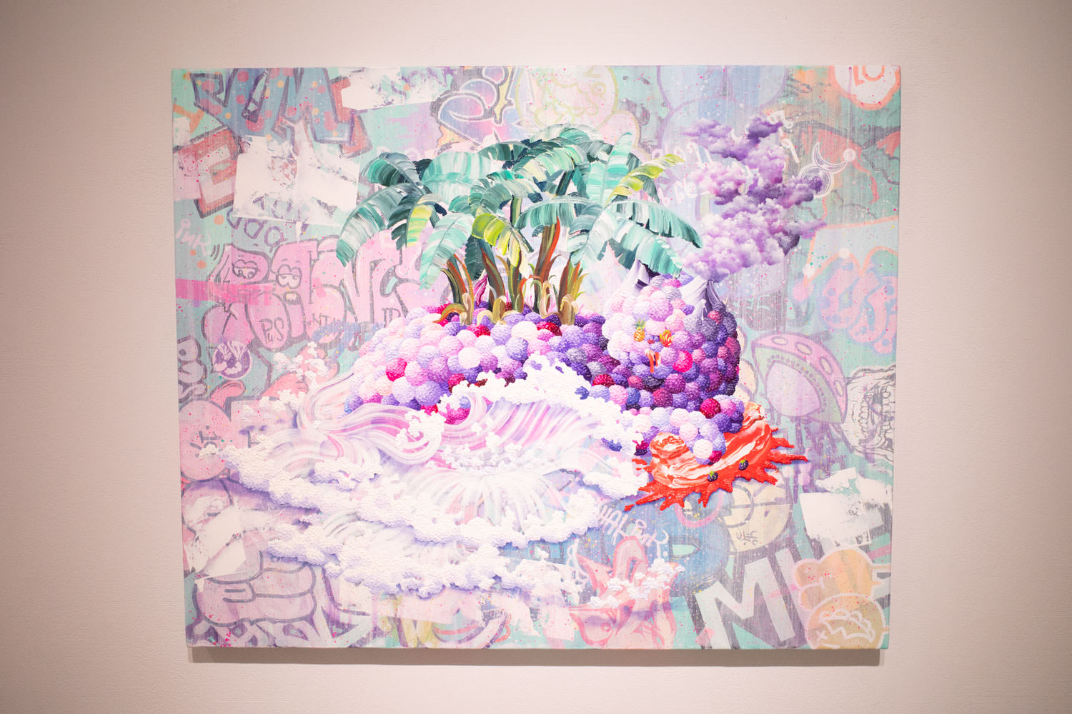 江口綾音《Fertile Land 肥沃の大地》2019年 oil on canvas 53x65.3cm
