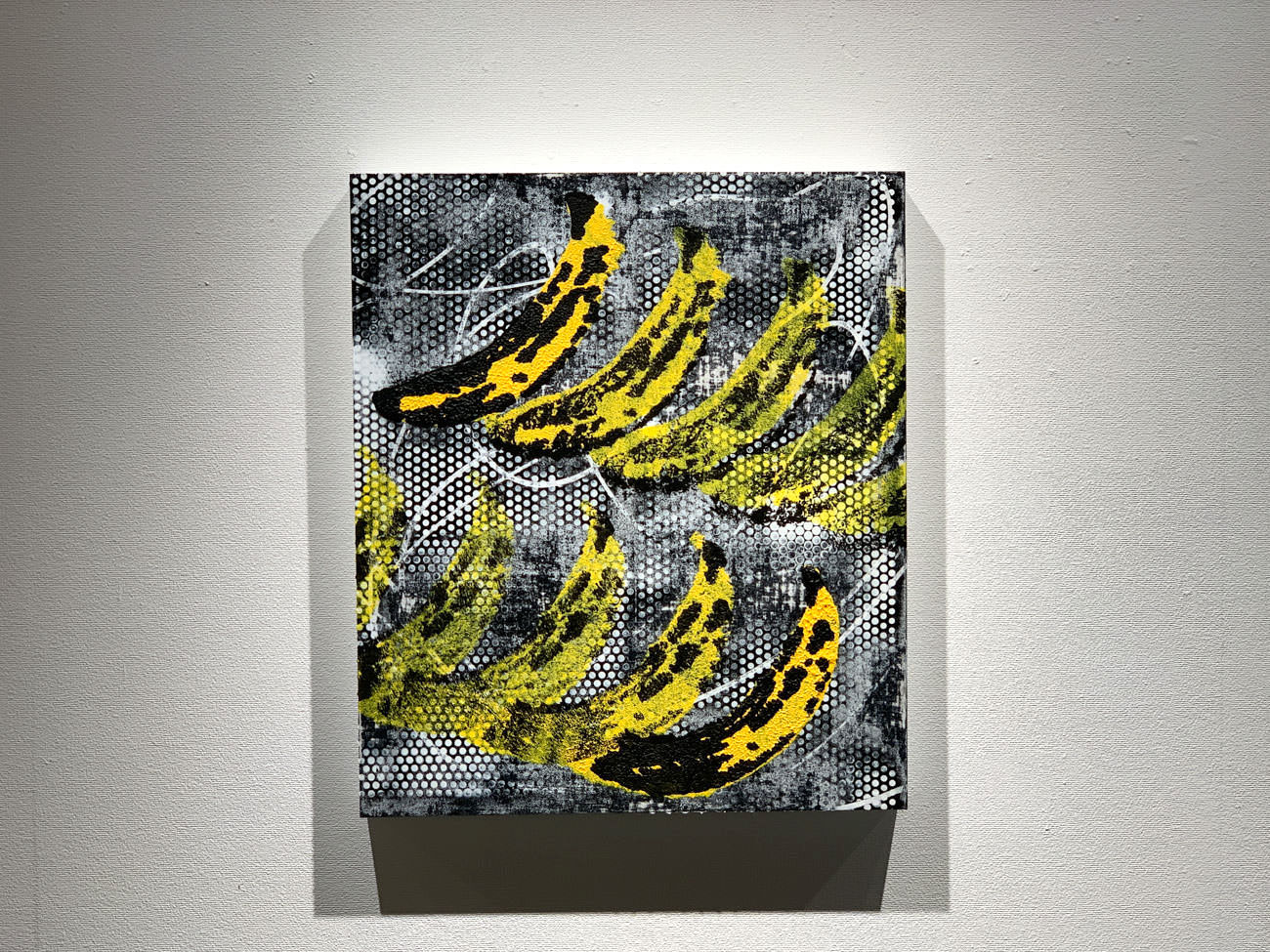 山本捷平《rreiterate-banana-》 2020 acrylic on linen, panel. 53×45.5x4cm