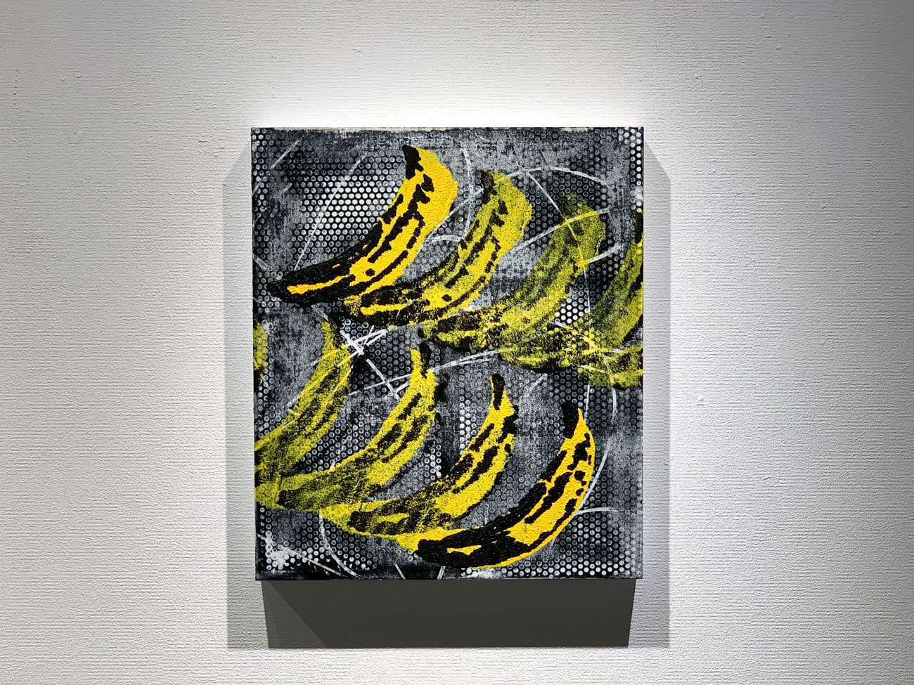 山本捷平《rreiterate-banana-》 2020 acrylic on linen, panel. 53×45.5x4cm