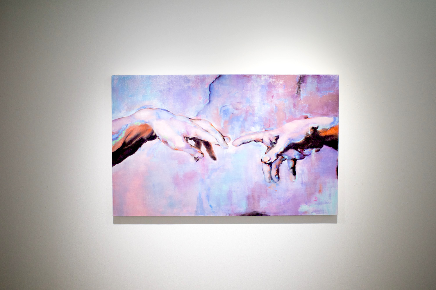 藝大卒展でも出品された《Aristotle's illusion》2019年 キャンバスに油彩 727×1167mm