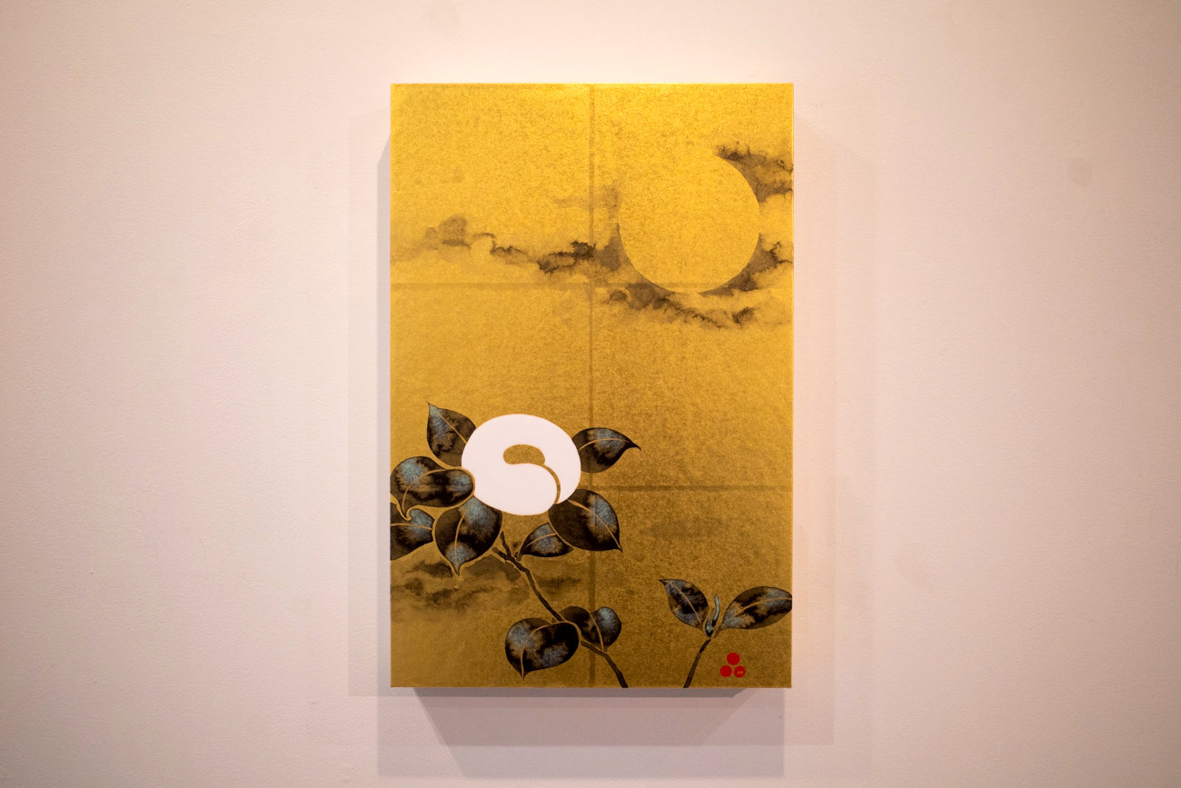 品川亮《月に椿》 2020年 375×250×40mm