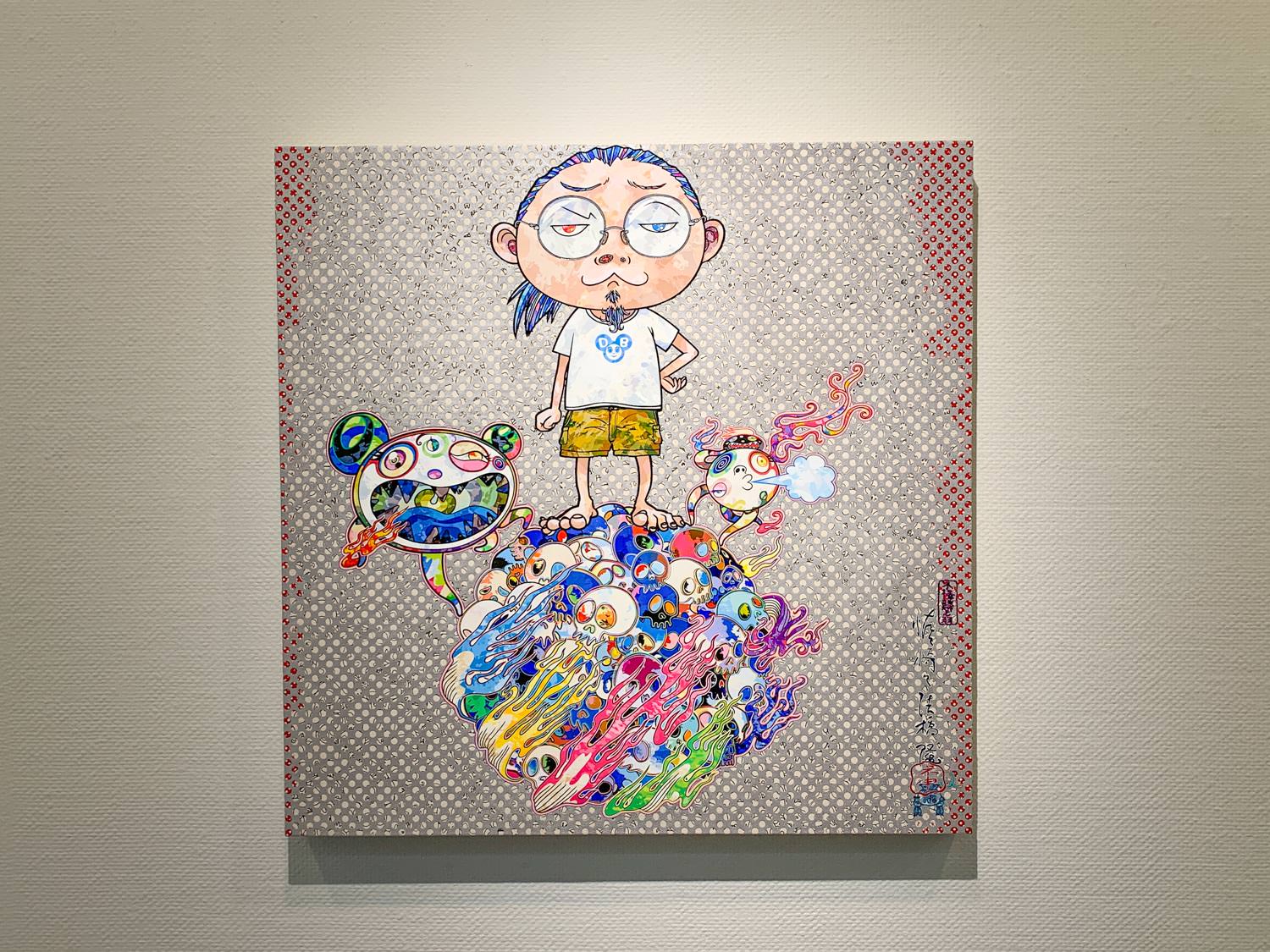 村上隆《Mr.DOB Comes to Play His Flute》2013年