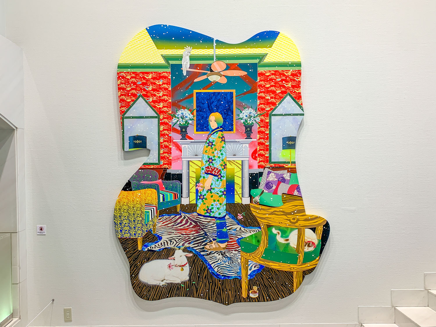松山智一《Sing It Again Sweet Sunshine》2019年