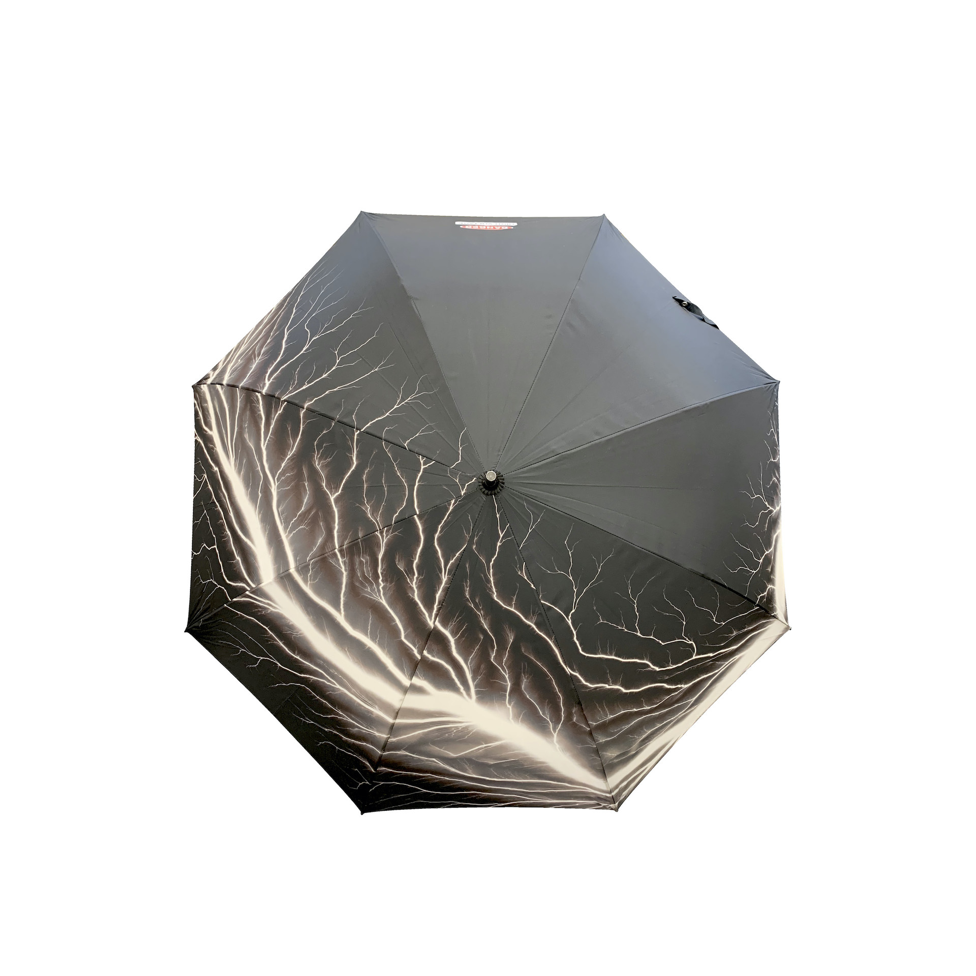 杉本博司 傘「DANGER – HIGH VOLTAGE」 ©Hiroshi Sugimotoサイズ:650mm 予価:8,800円(税込) 販売時期:2020年10月上旬より販売開始予定