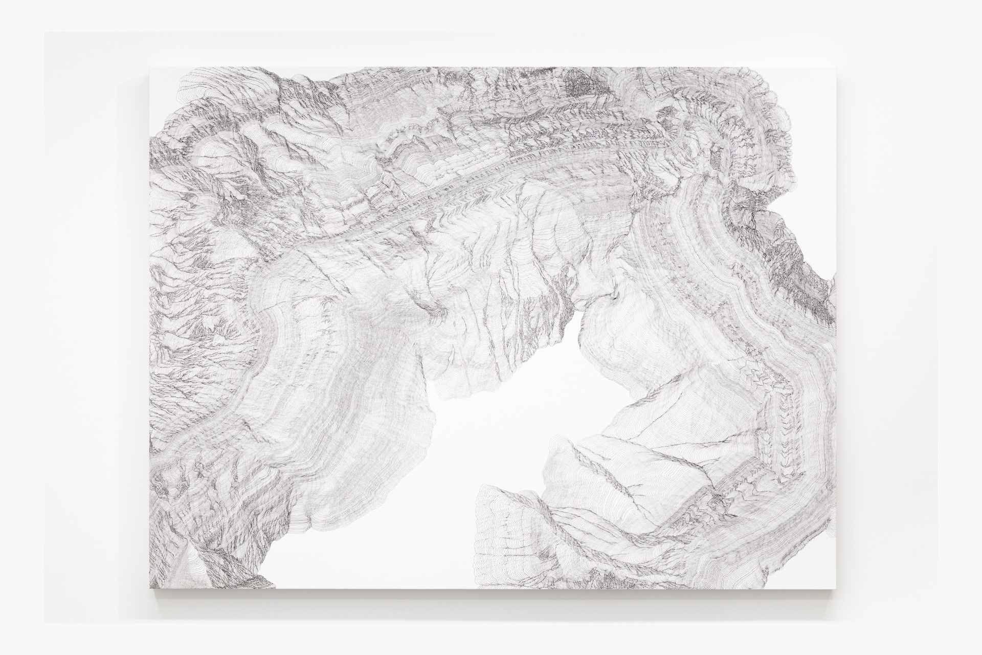 大和美緒《BLACK LINE 26》2020年 Courtesy of Mio Yamato,COHJU contemporary art