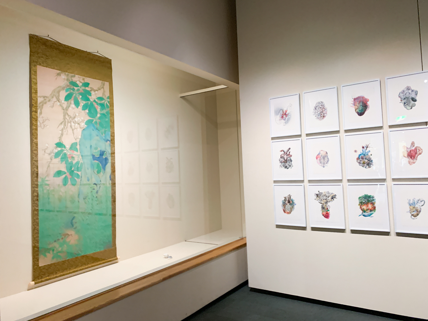 展示風景〜荒木十畝《閑庭早春》1922年 練馬区立美術館所蔵