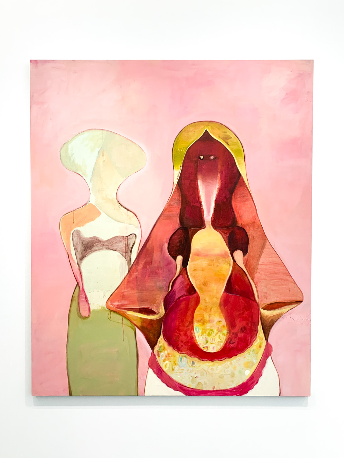 五木田智央《Bride》2020年 アクリル、パステル、カンヴァス 194.2x162.3cm