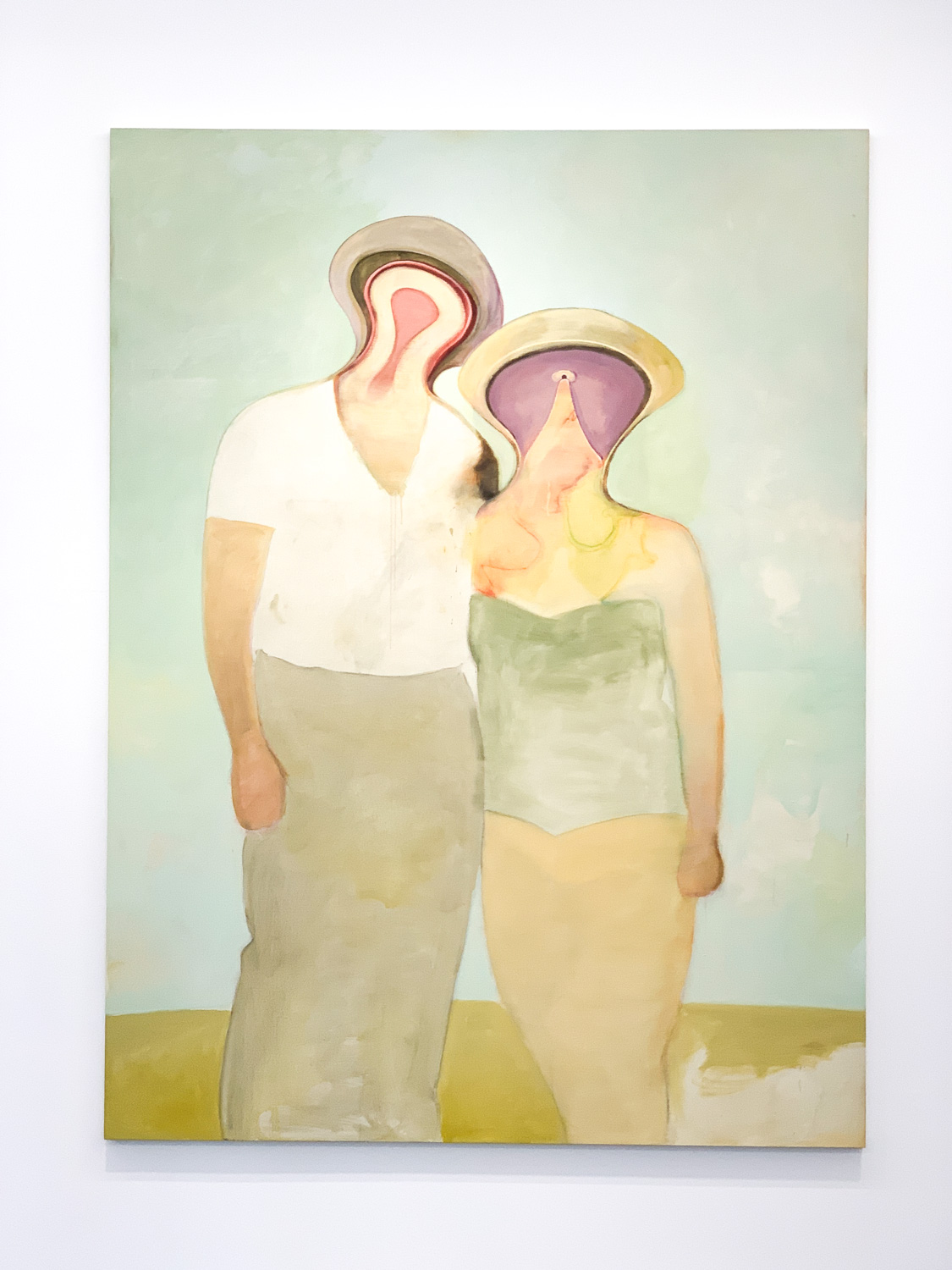 五木田智央《Late Marriage》2020年 アクリル、パステル、カンヴァス 259.4x194cm