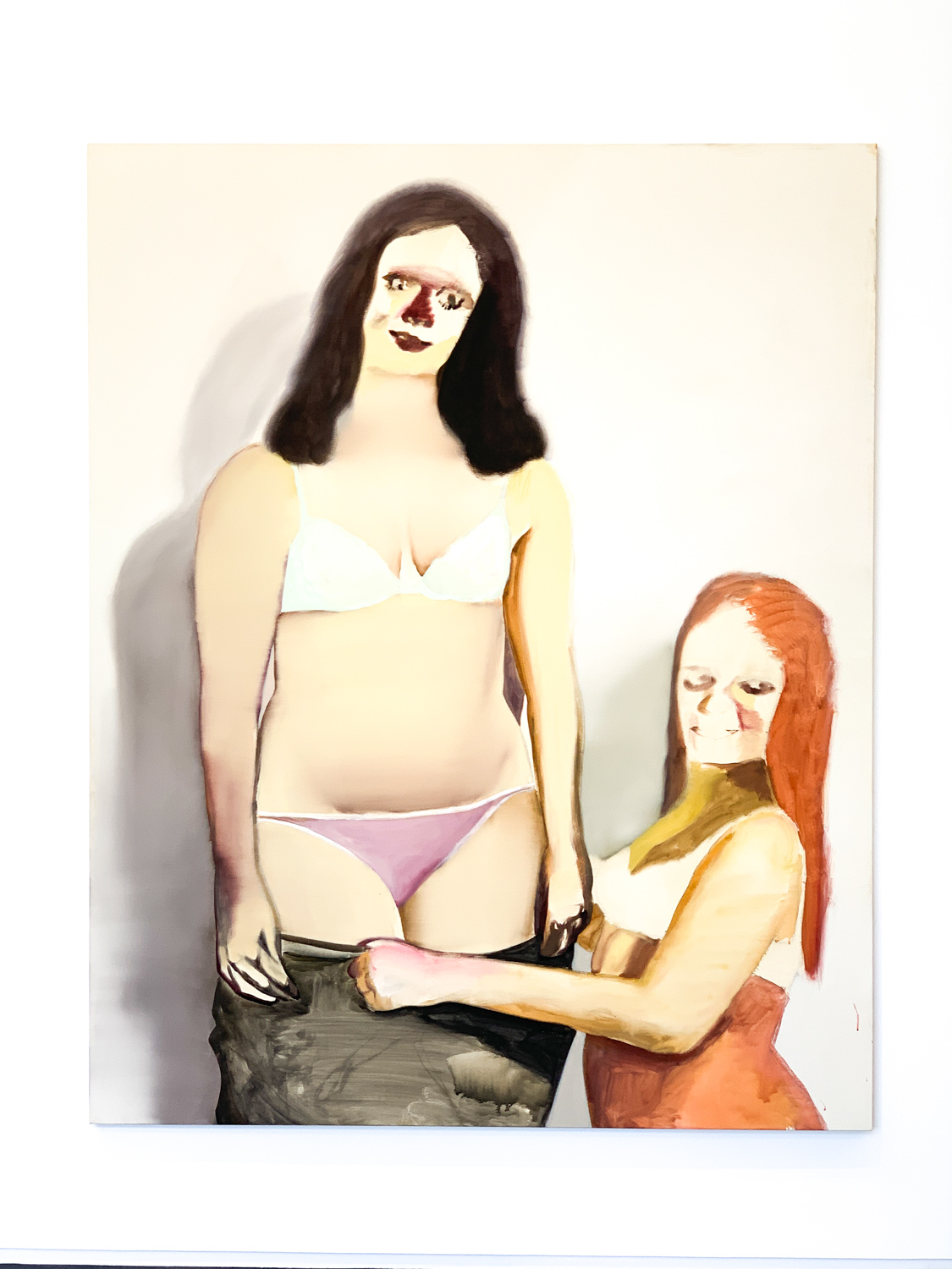 五木田智央《Changing Room》2020年 アクリル、カンヴァス 227.4x181.8cm