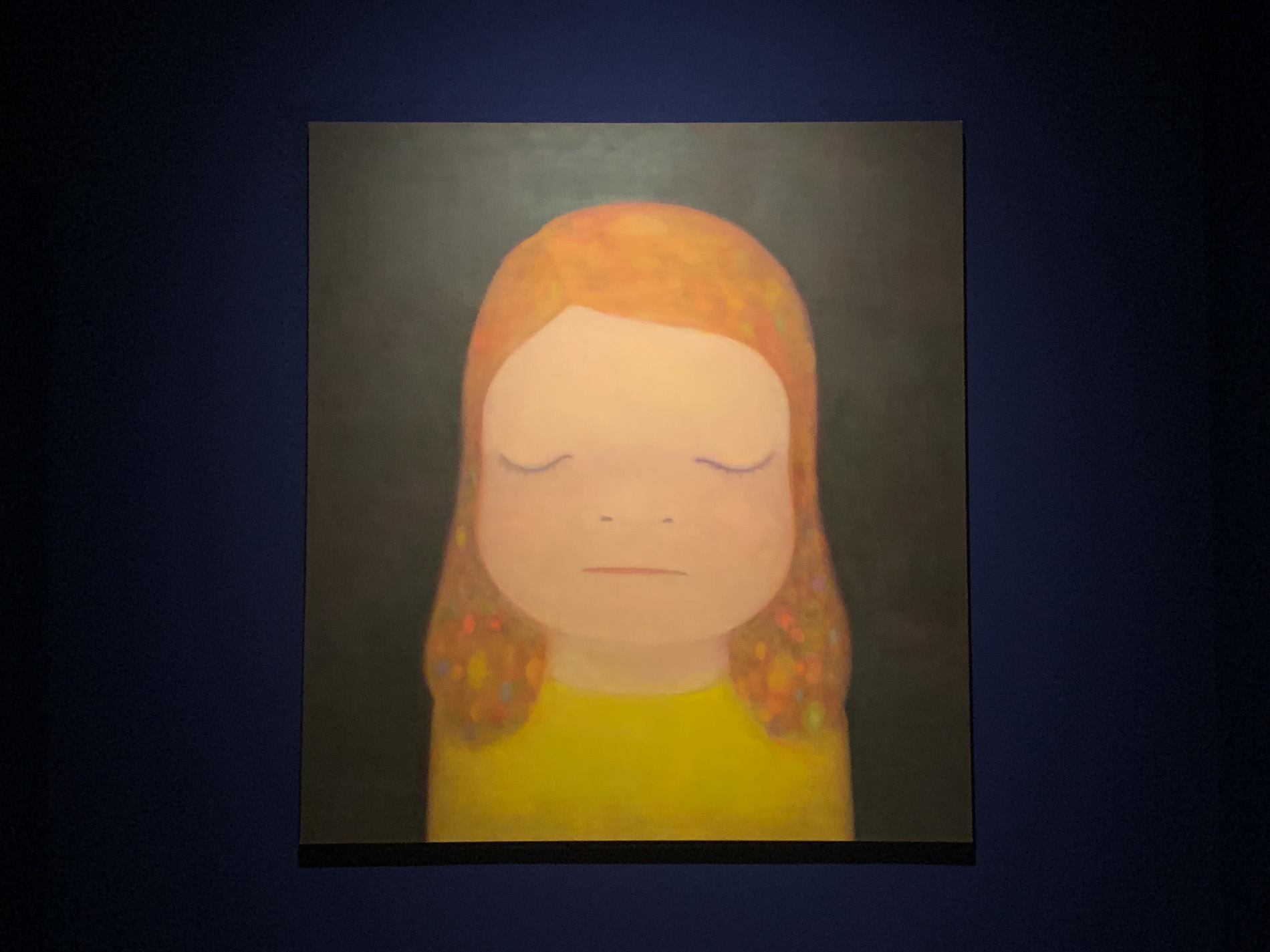 奈良美智《Miss Moonlight》 2020年 アクリル絵具、キャンバス 220x195cm