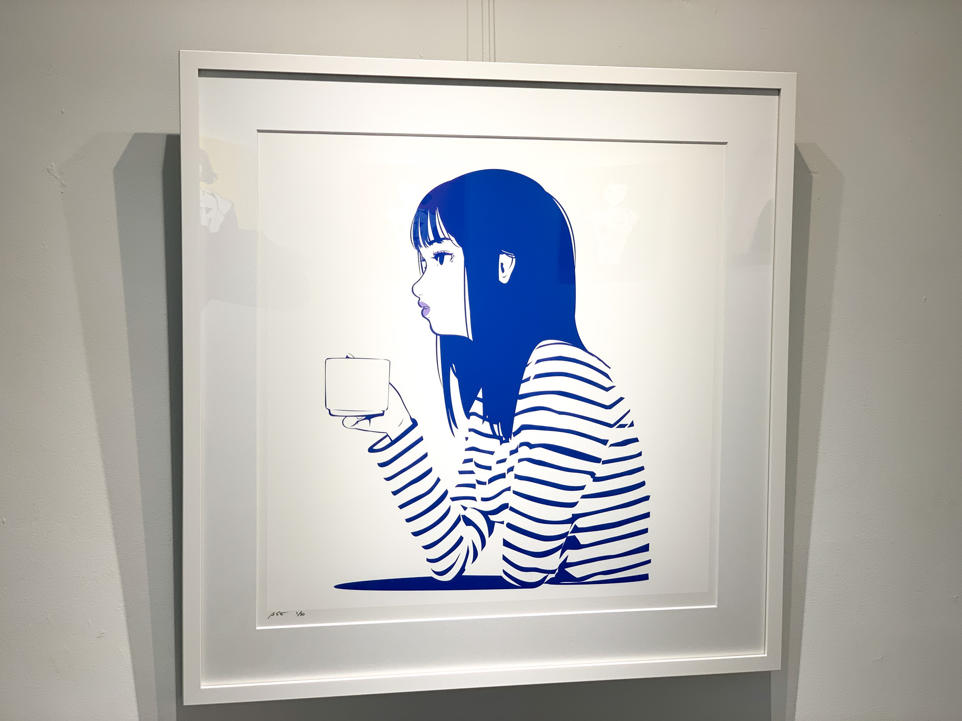 Backside works.《DADA blue》シルクスクリーン 60x60cm(image 53x53cm ) edition:30