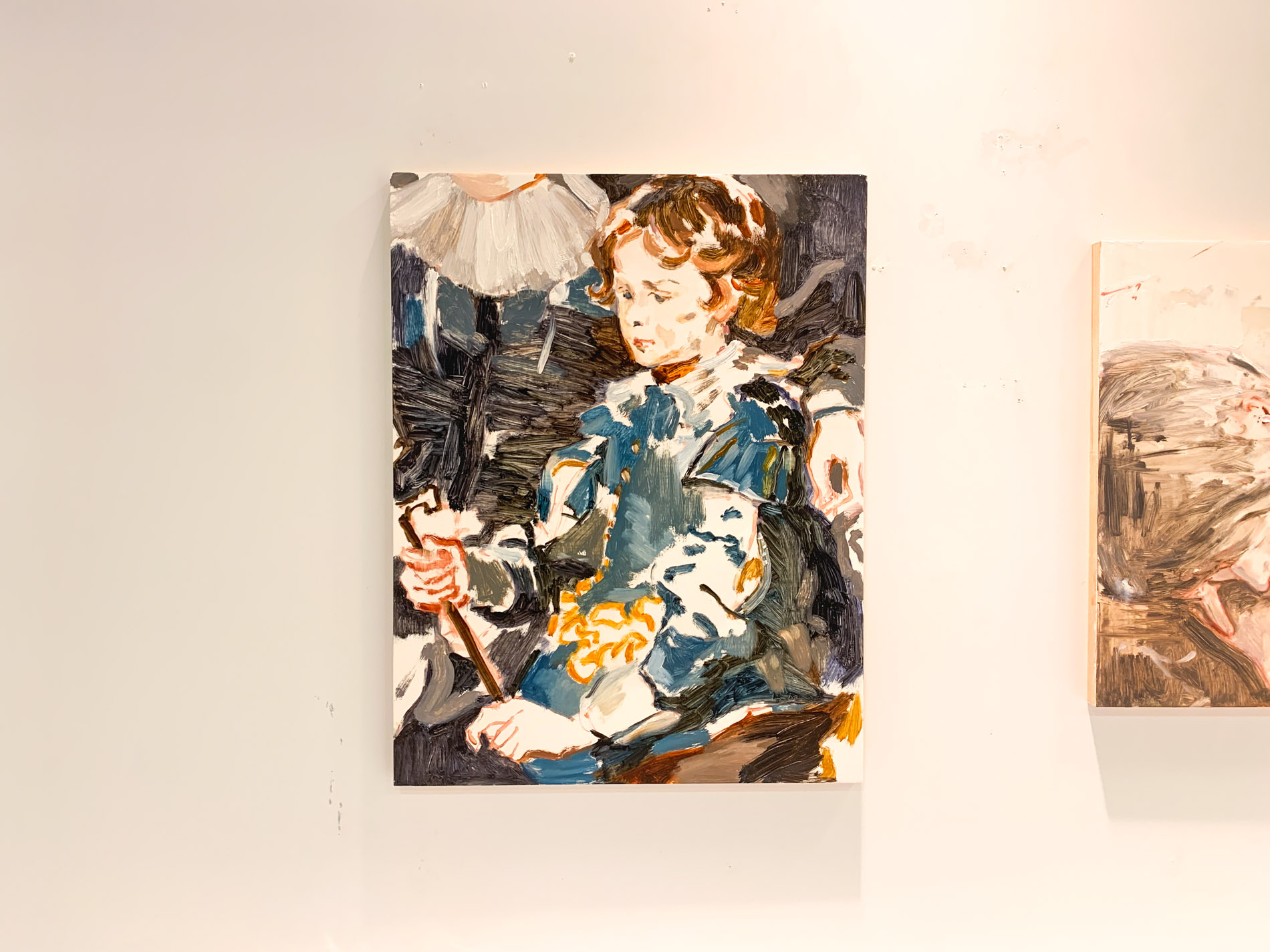 長島伊織《Albert and Nicolaus Rubens》2020 530×410mm Oil on board