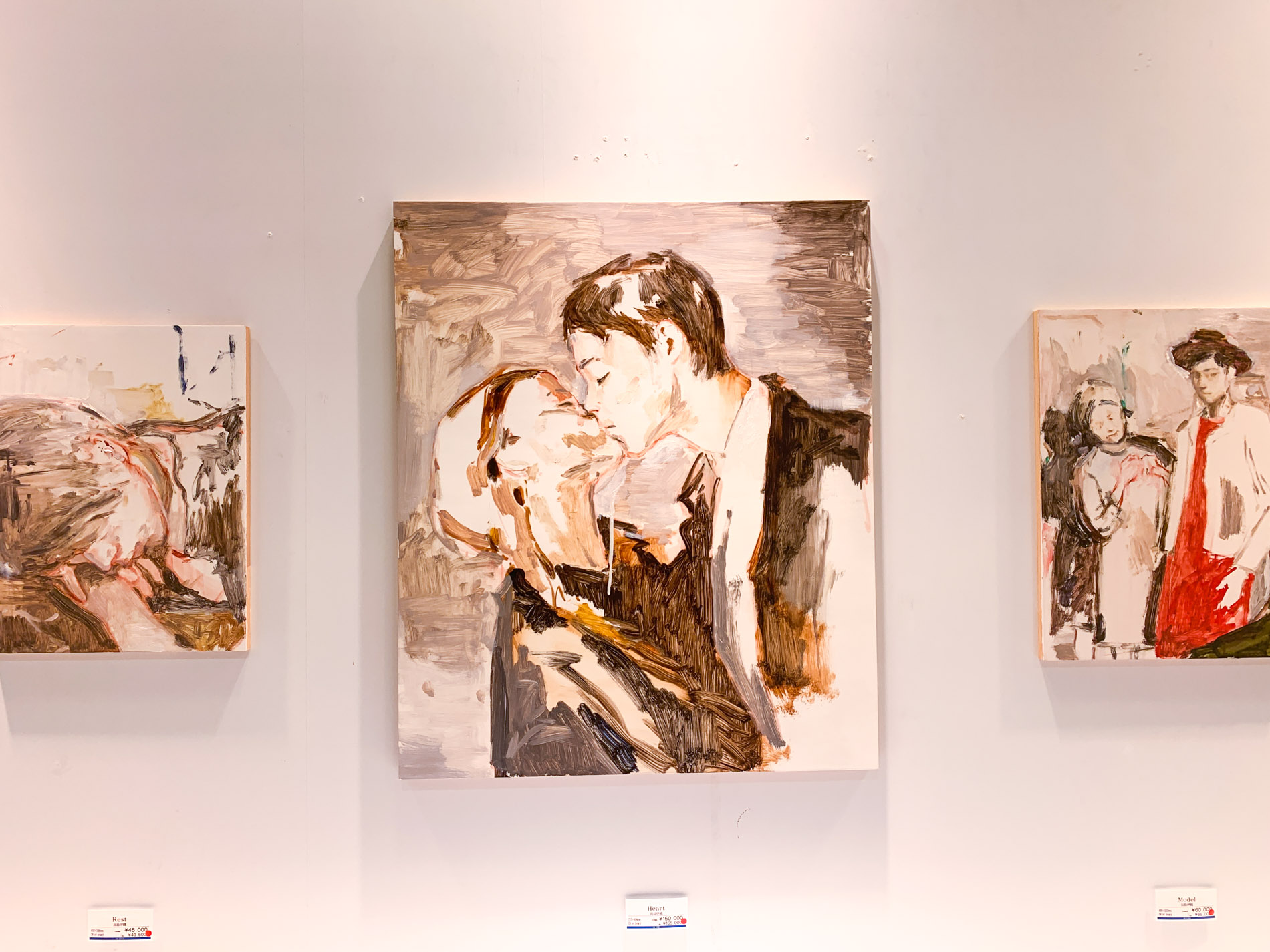 長島伊織《Heart》2020 727×606mm Oil on board