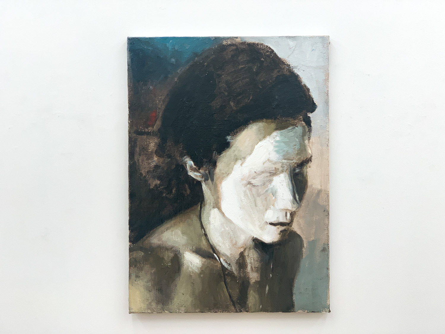 川田龍《Self-portrait 04(Jif)》2020 Oil on Canvas P20