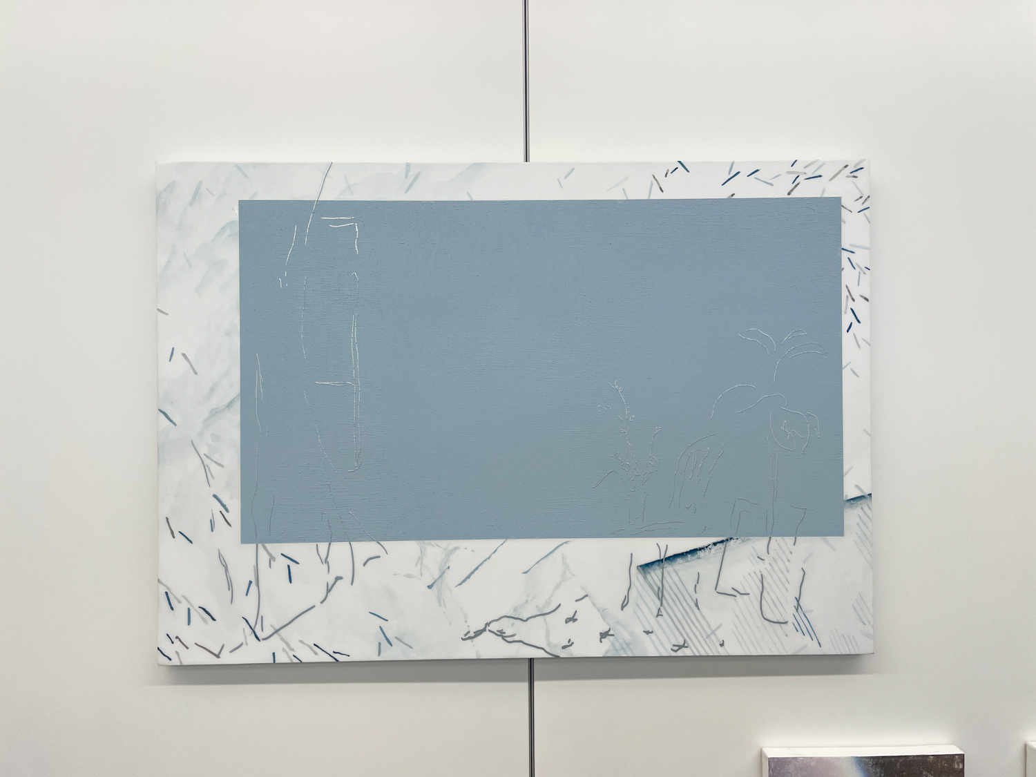 御村紗也《tremble》2020年 acrylic and mixed technique on panel