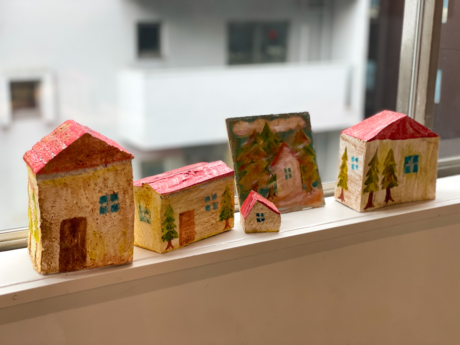 家がモチーフになった立体作品