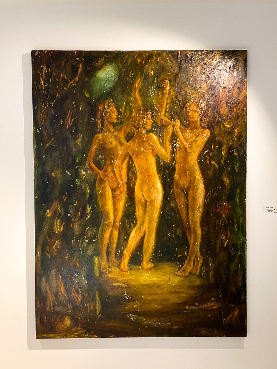 後藤夢乃《Moon dances》 183×136cm Oilpainting.Wood Panel
