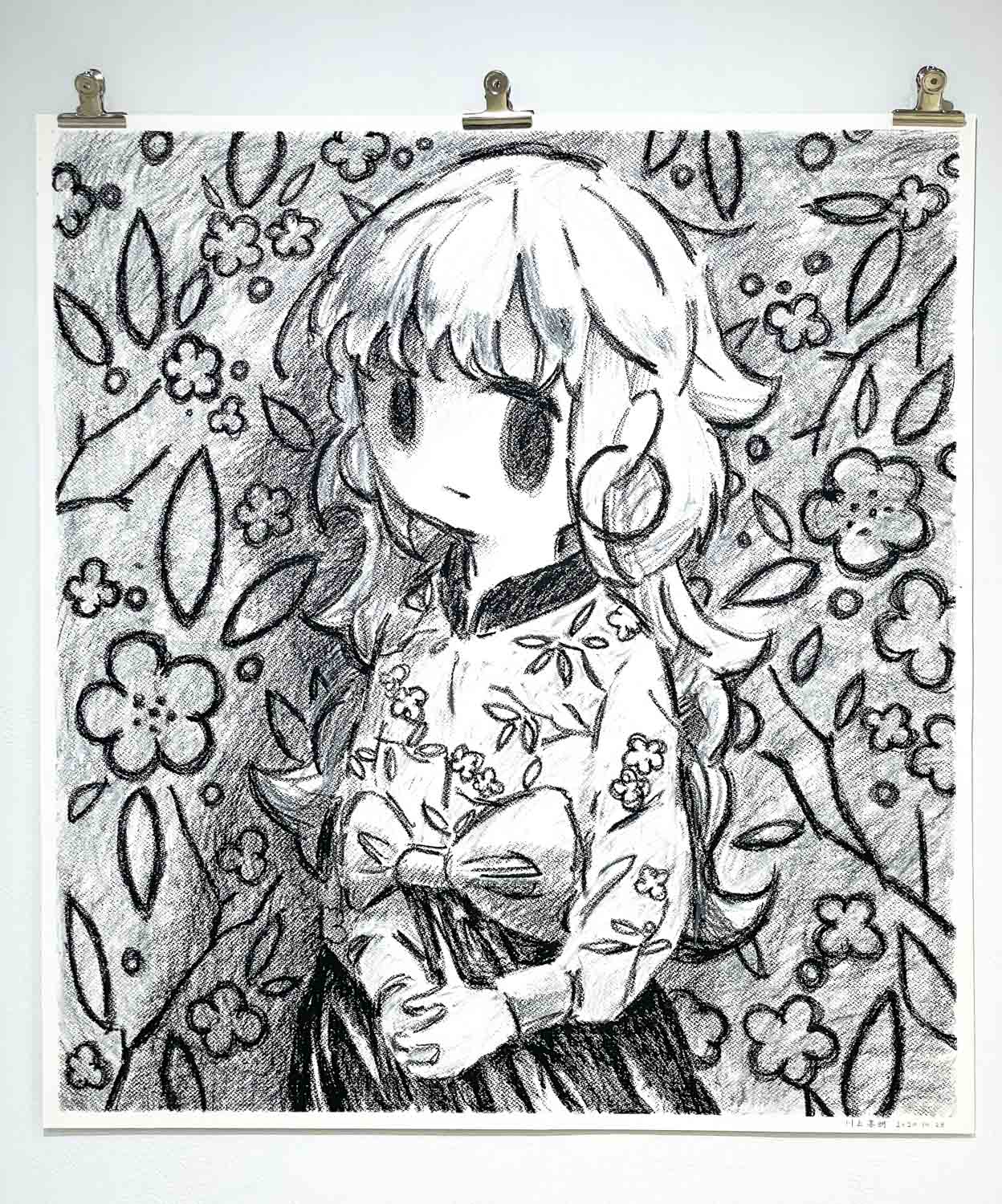 川上喜朗《中国女/La Femme Chinoise》2020 Crayon on paper