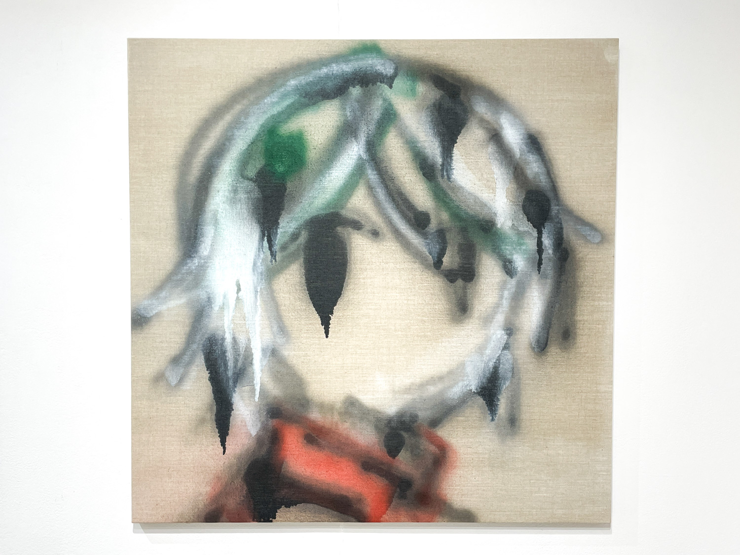 川上喜朗《霧雨/Drizzling Rain》2020 Spray on canvas