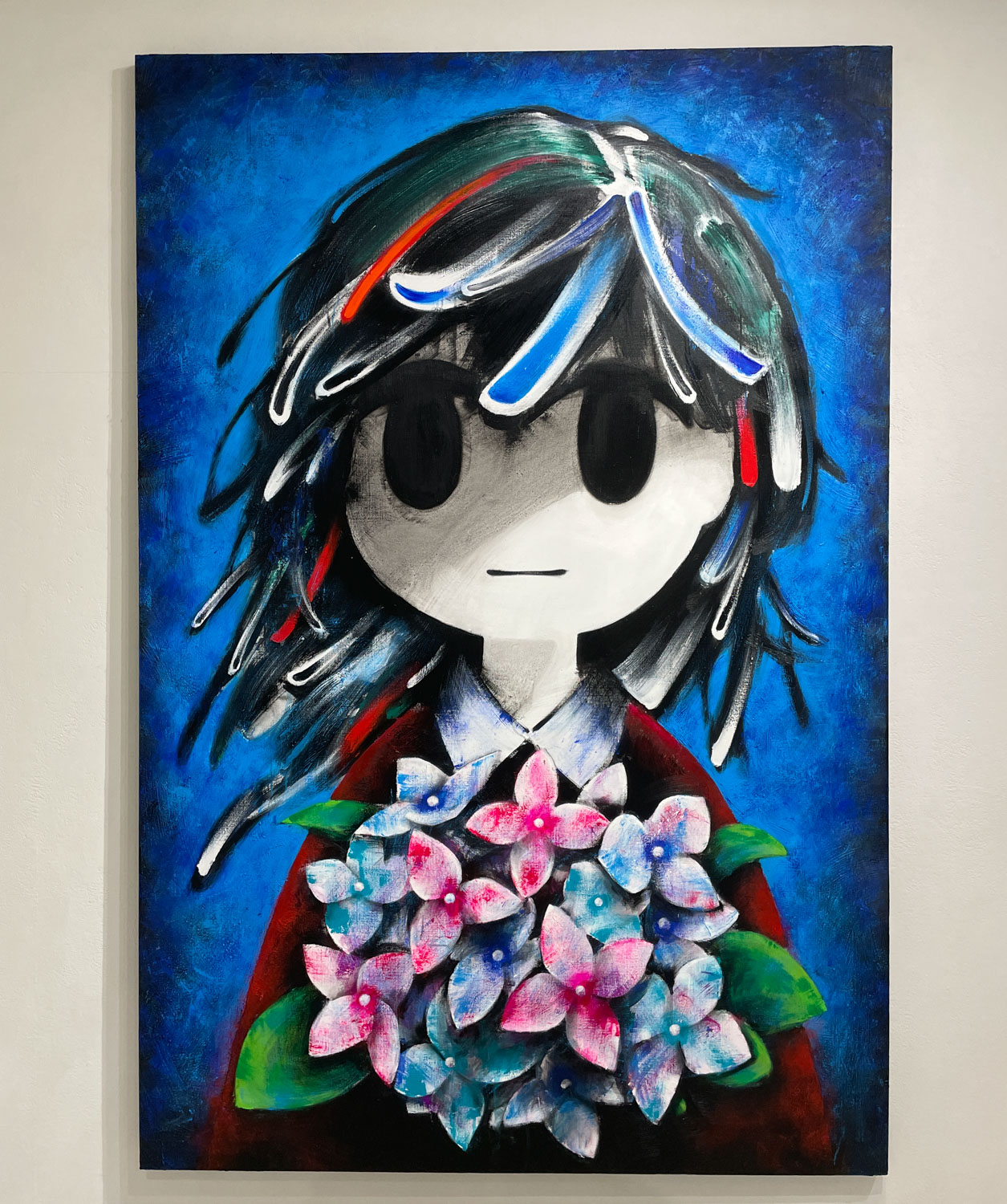 川上喜朗《影灯籠/Shadow Whisper》2020 Oil and acrylic on canvas