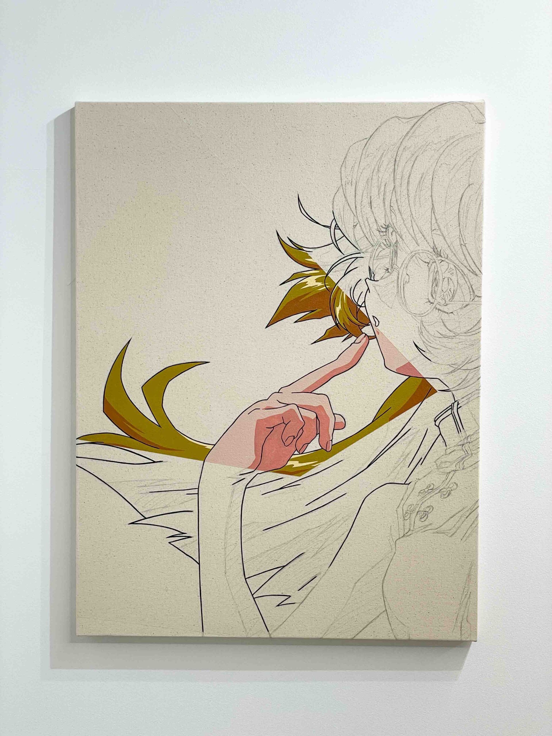 藍嘉比沙耶《20210107》Acrylic on Cotton