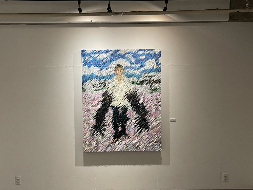 渡邊涼太《Icarus》 1,455 × 1,120mm (F80) キャンバス、アクリル、油彩 2021年