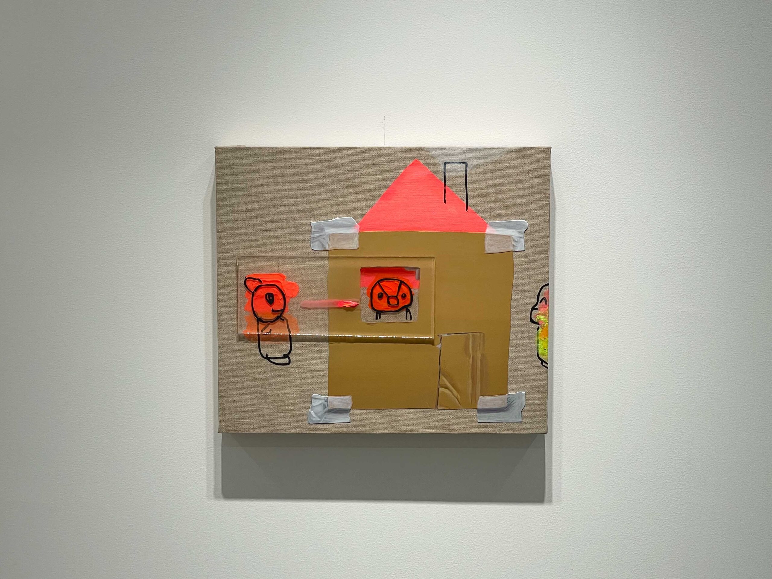 高橋知裕《3匹の子イマジナリーフレンド》2021 Oil on Canvas
