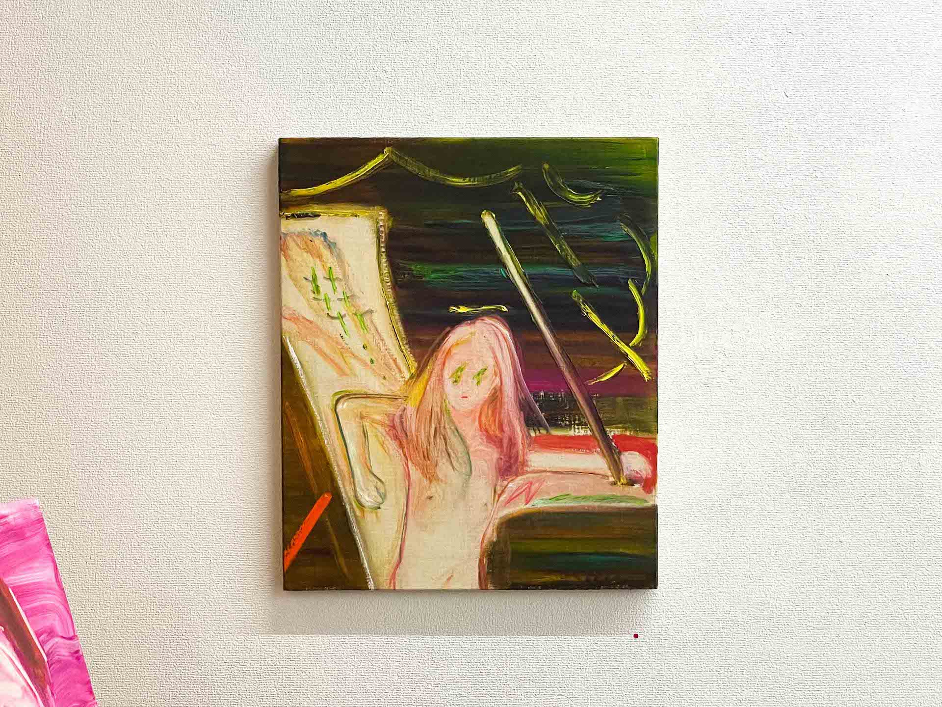 Punch! 2022 45.5×38×2cm Oil on a canvas