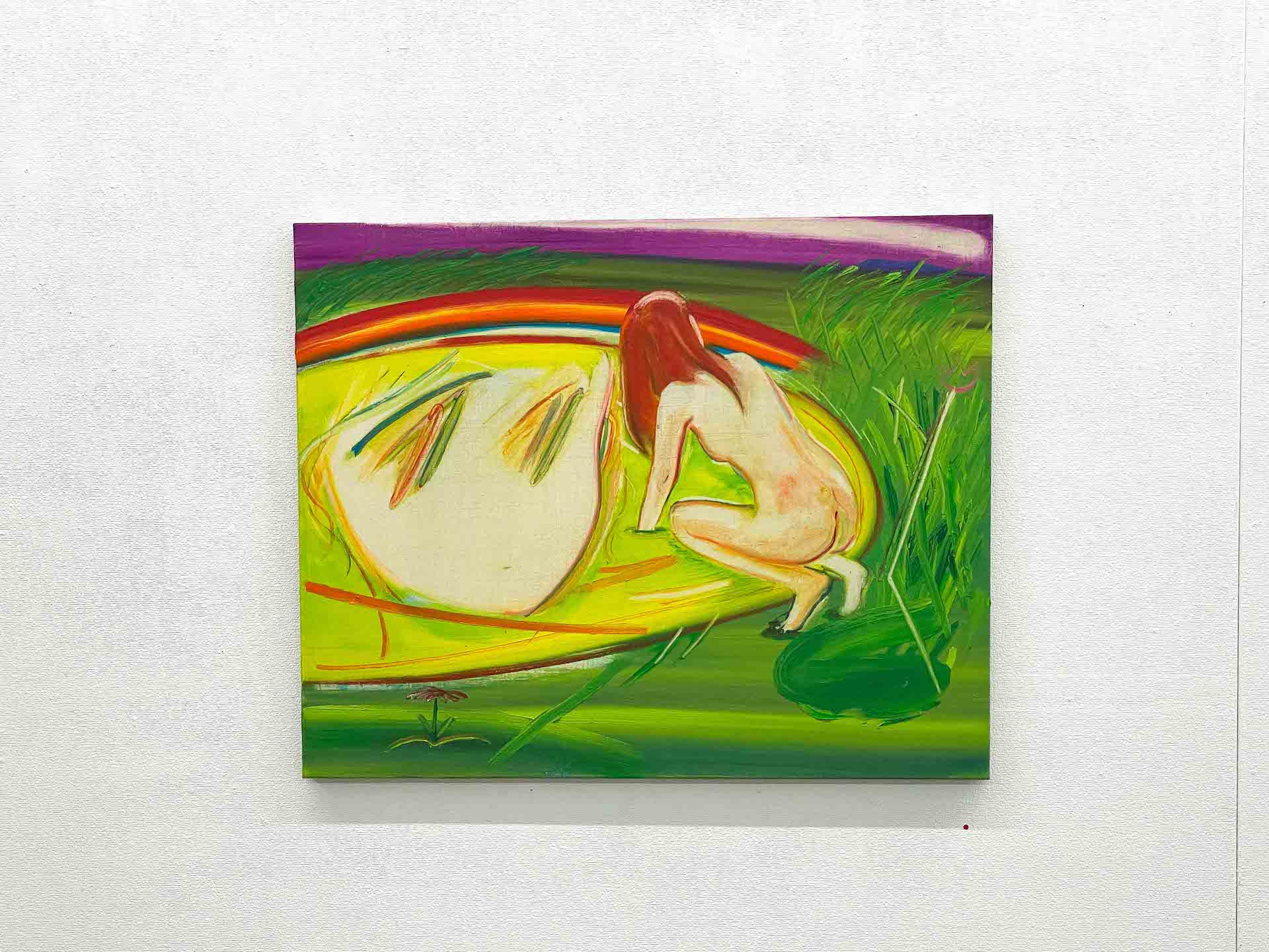 記憶の痕跡 2022 53×63.2.×2cm Oil on a canvas