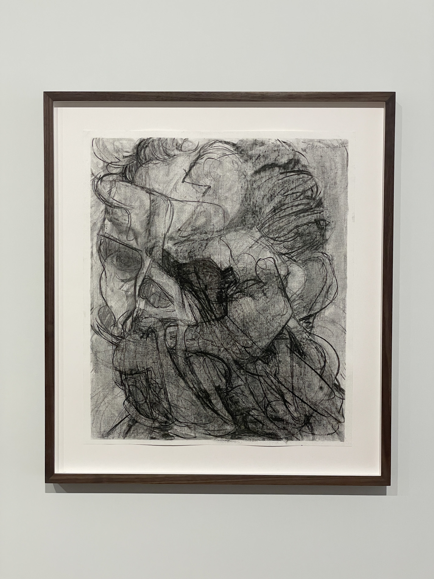 Adrian Ghenie, 《Study for “Degenerate Art》 2022, charcoal on paper, 58cm × 50cm