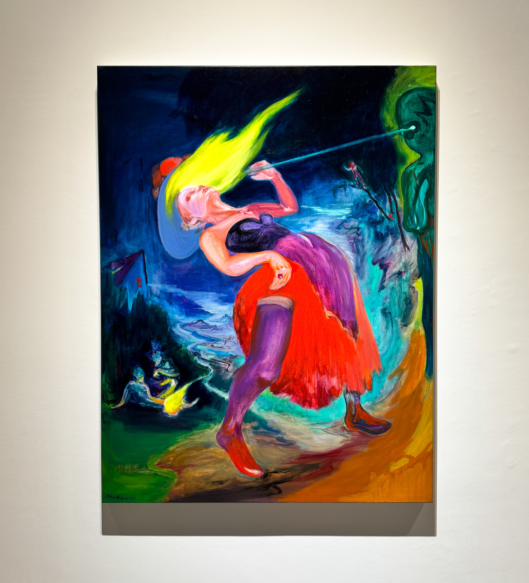 Rao Fu《Teleport II》, 2021 Oil on canvas 120 x 92 cm