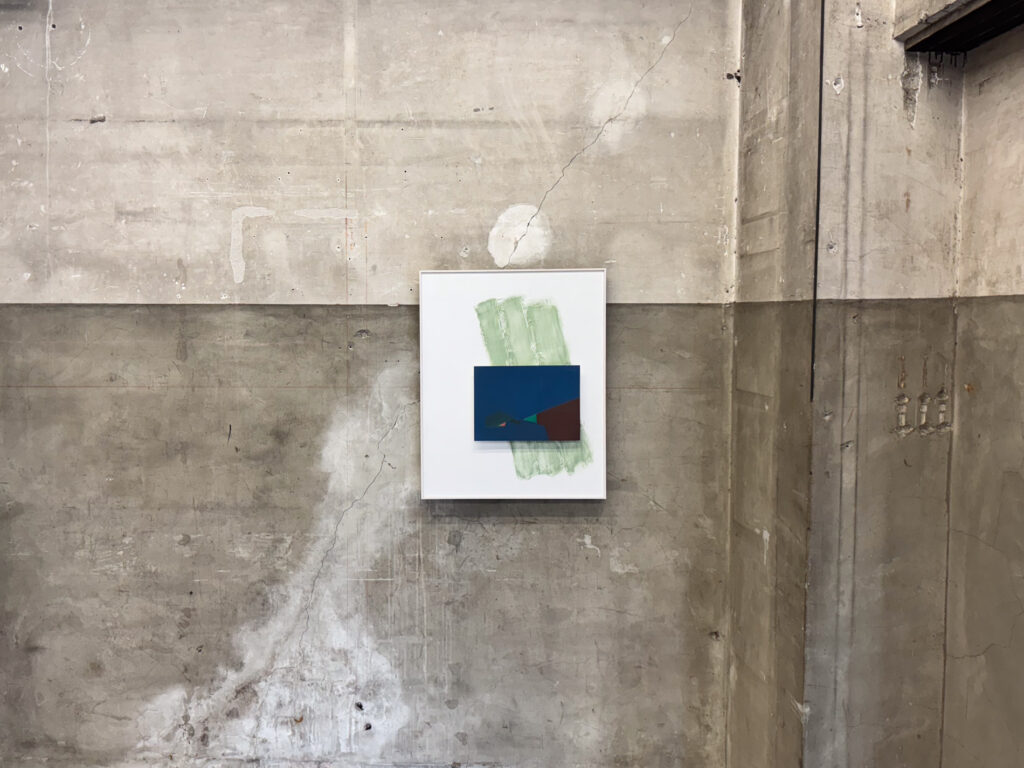 山田康平「Untitled」Oil on Paper,Wood 2025