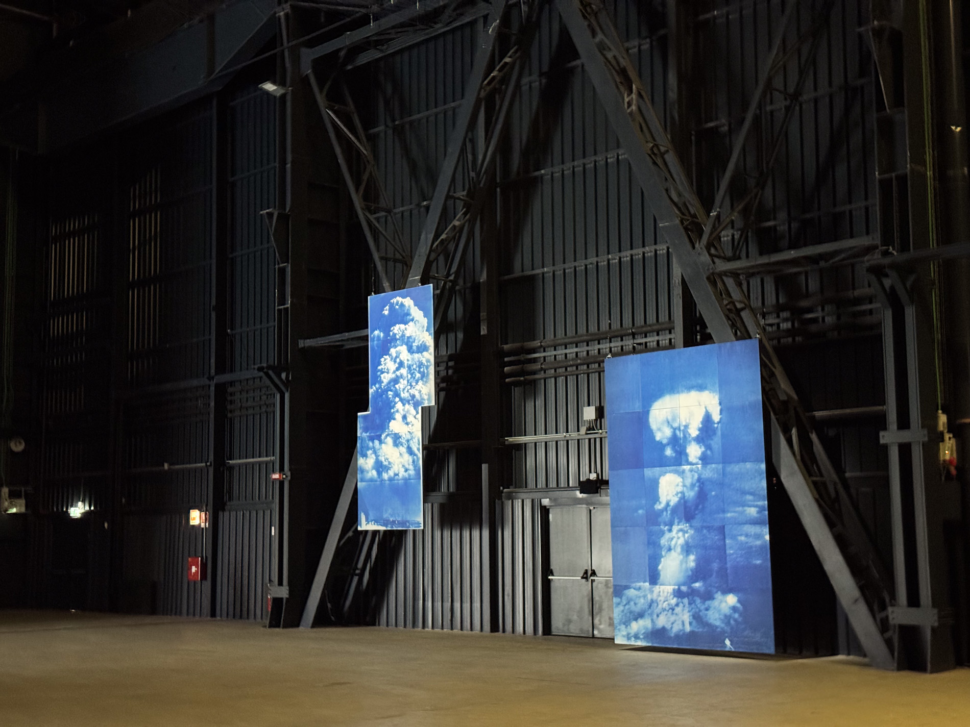 Atomic Clouds over Ground Zero (Left) From the Ground, Hiroshima, 8:30am, August 6, 1945 (Right) From the Sky, Hiroshima, 8:…